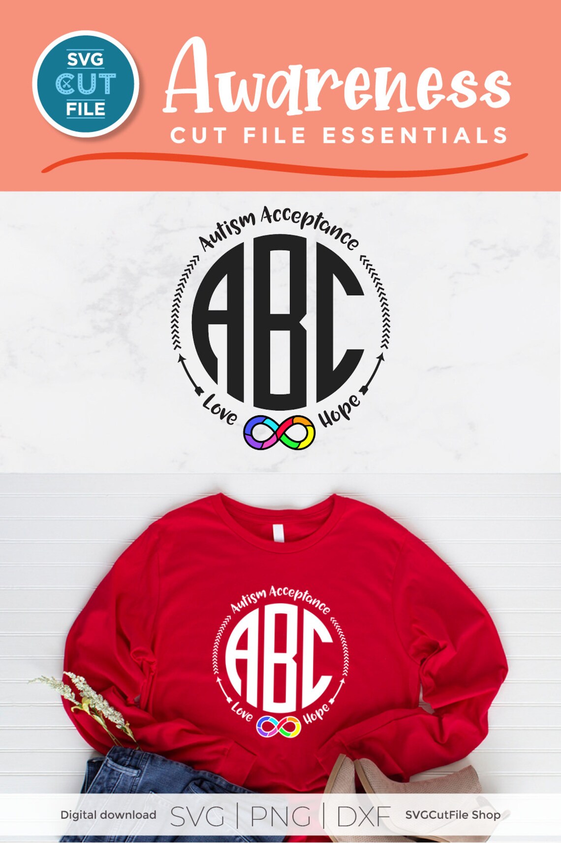 Autism Svg, Autism Infinity Svg, Rainbow Infinity Svg, Awareness Month ...