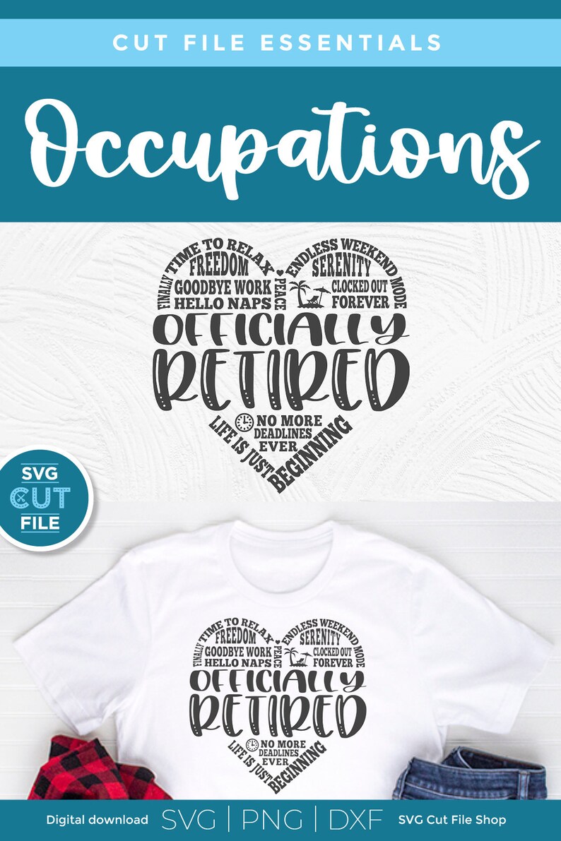 Retired Svg, Officially Retired Svg, Retiring Svg, Great for a Nurse or ...