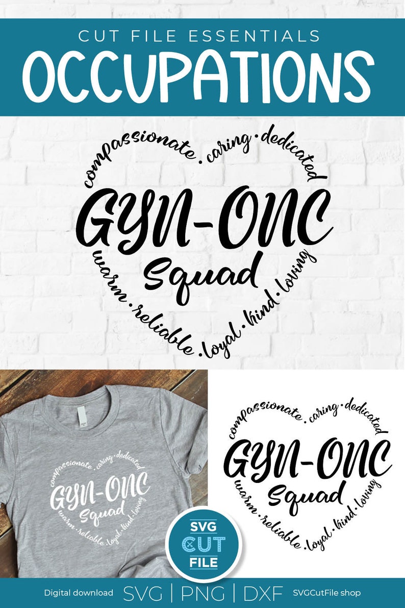 GYN ONC Svg, GYNONC Svg, Gyn-onc Squad Svg, Gynecologic Oncology ...