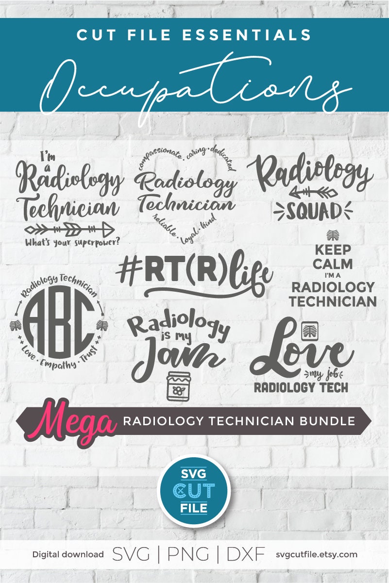 Radiology Technician svg bundle Radiology Tech svg Xray ...