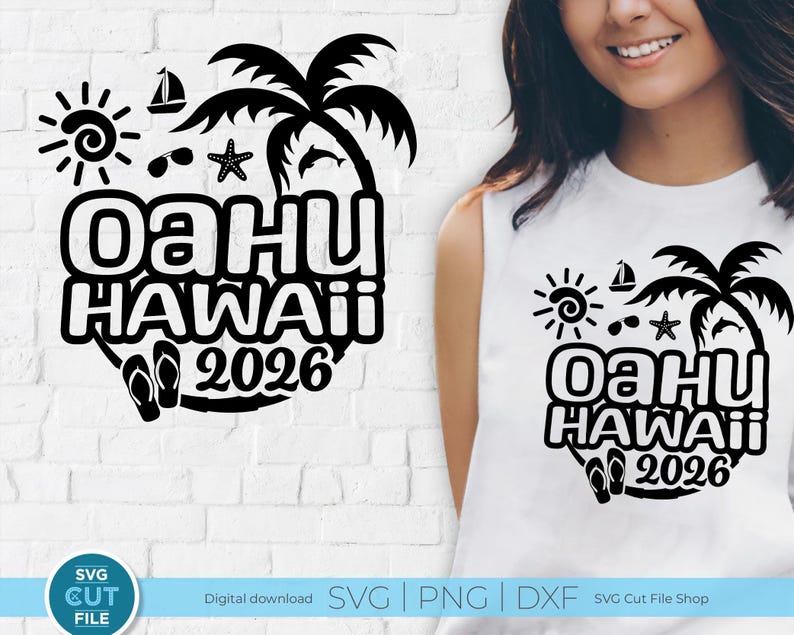 Oahu Graphics Oahu Hawaii SVG, Vacation, 2026 Svg, Hawaii PNG, Png for Sublimation ...