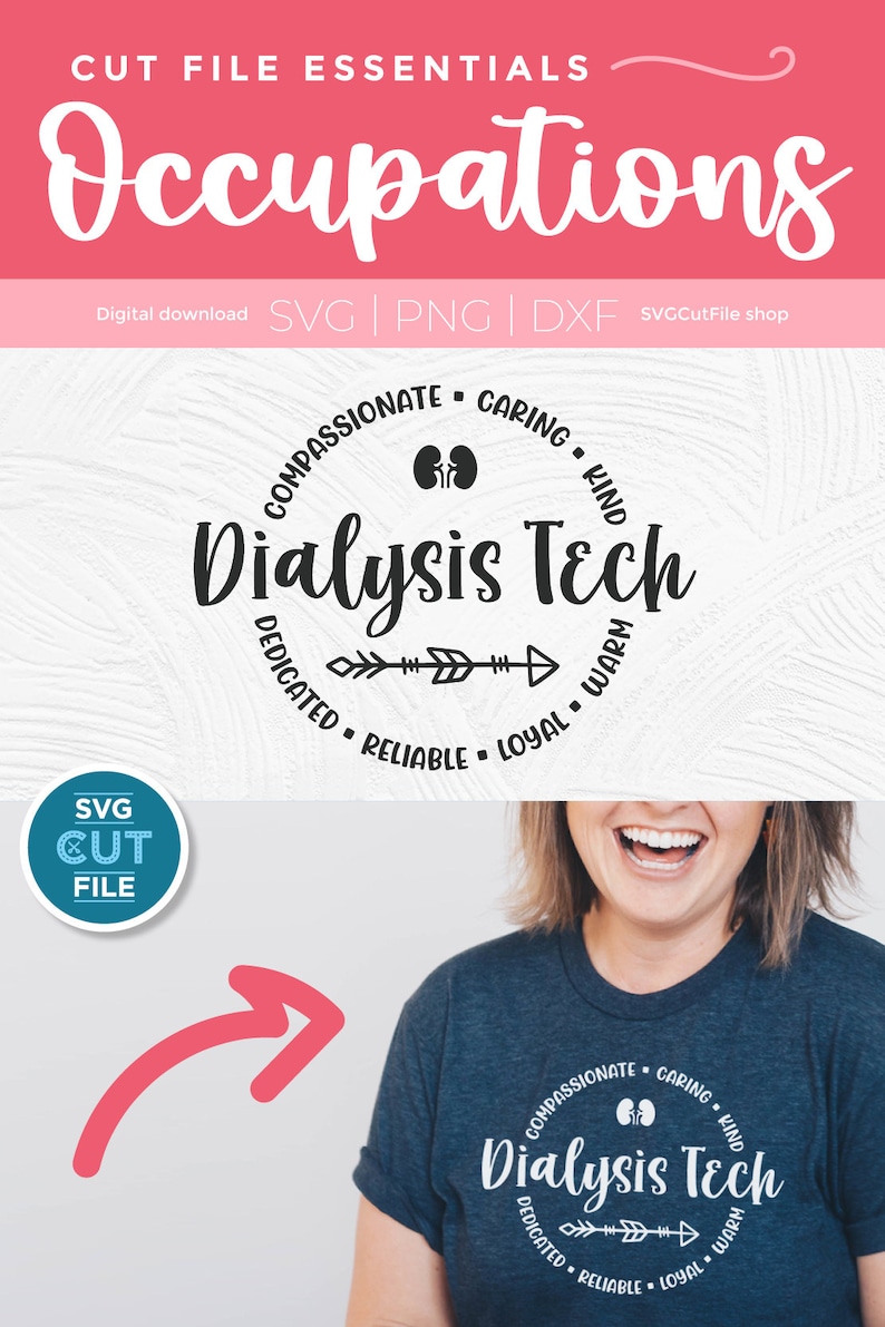 Dialysis Tech Svg, Dialysis Technician Svg, Kidney Tech Svg, Gift Idea ...