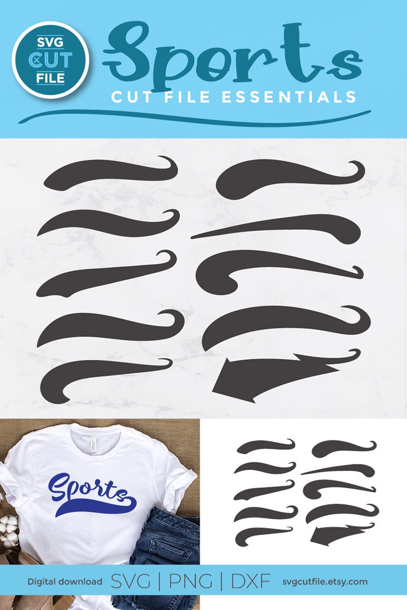 24 Swoosh SVG/ Cut file/ Cricut/ Baseball Swooshes Svg/ Swir - Inspire  Uplift