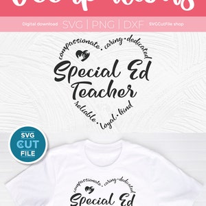 Special ed svg, teacher appreciation, special education svg, teacher svg, back to school, svg dxf png, sped teacher svg, sped svg, gift idea image 9