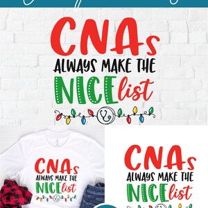 Christmas CNA svg, CNA Christmas svg, holiday CNA svg, nice list, svg dxf, Sublimation png, CNAs, always make the, cricut, cameo crafters image 9