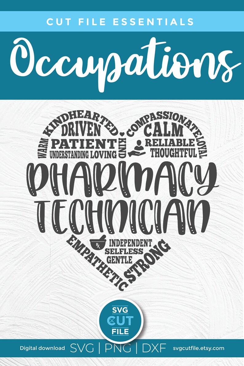 Download Pharmacy Technician svg PT svg pharmacy tech svg pharmacy ...