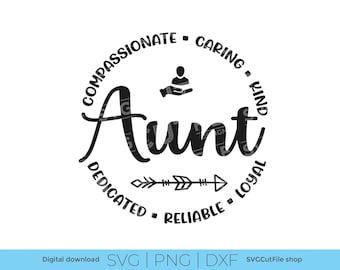 Tante SVG, Tanten-SVG, Tanten-Tag-SVG, Tantenkreis-SVG, beste Tante-SVG, Geschenk zum Tanten-Tag, Geschenkidee, für Tante, Tante, SVG für Cricut, SVG, DXF, PNG