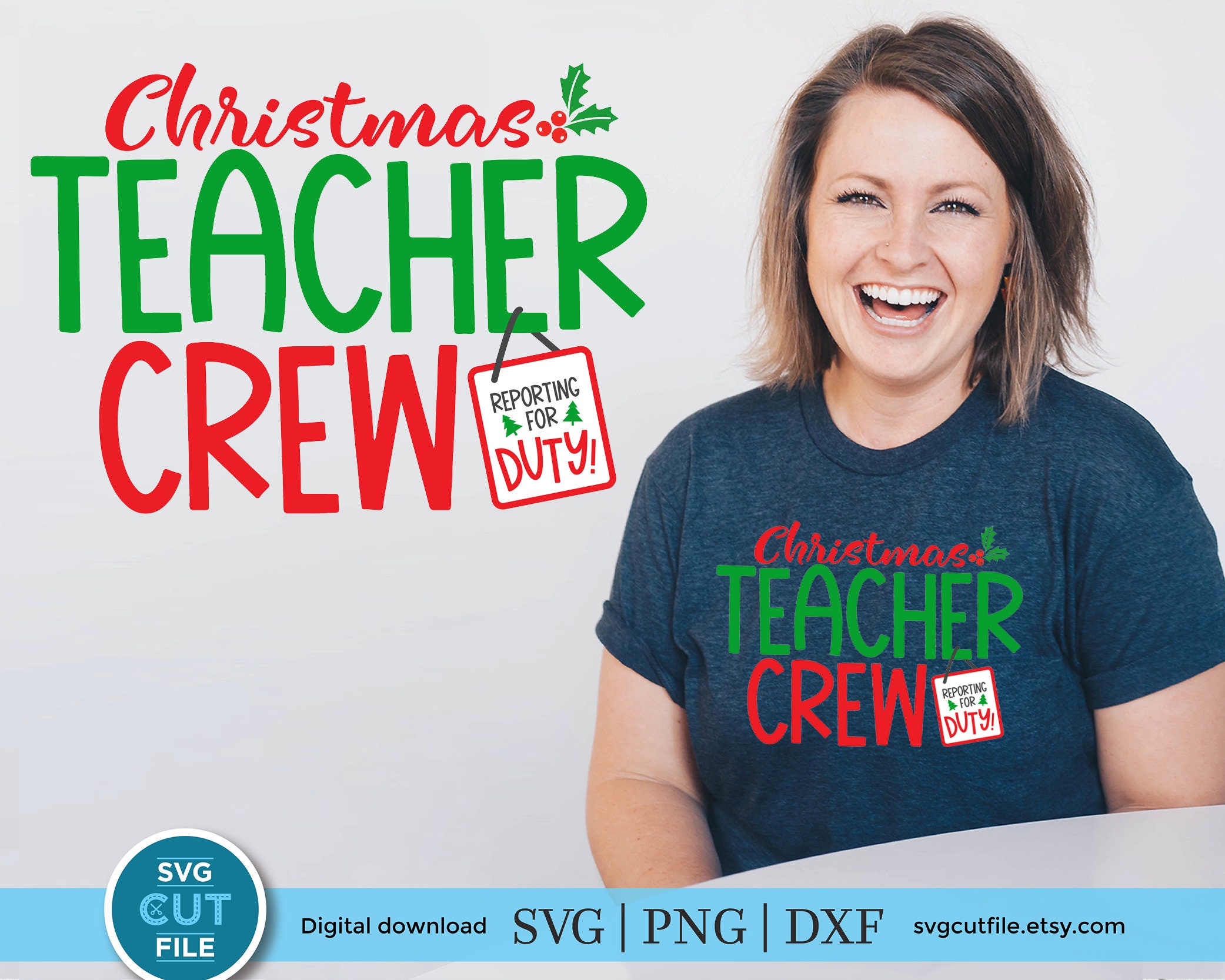 Download Christmas Teacher svg Teacher Christmas Crew svg holiday | Etsy