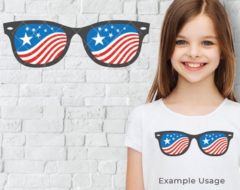 4. Juli svg, Sonnenbrillen svg, vierter Juli svg, patriotisch svg, amerikanische Flagge svg, USA svg, Dxf png, Gedenktag svg, Feuerwerk svg