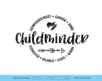 Tagesmutter-SVG, Babysitter-SVG, Wertschätzung für Tagesmütter, Wertschätzung, Kindertagesstätte-SVG, Babysitter-SVG, Tagesmutter-SVG, Herzform-SVG