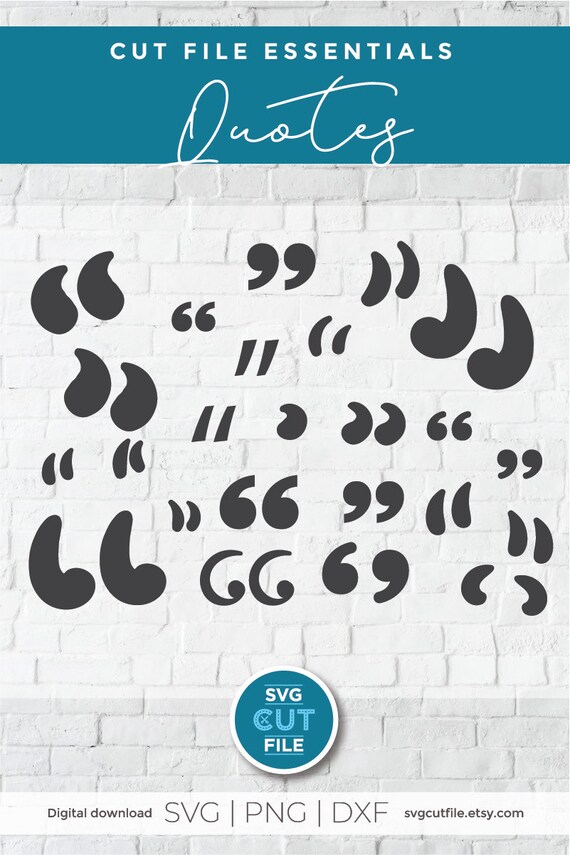 Download Quotation Marks Svg Apostrophe Svg Citation Marks Svg Etsy