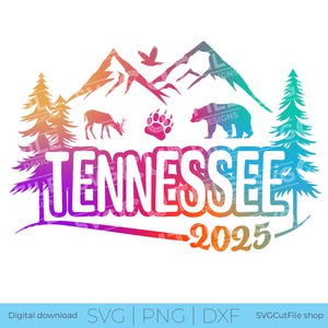 Tennessee svg, Tennessee Family Trip SVG, 2025 Vacaciones de chicas, Amigos, TN crew svg, png para sublimación, escuadrón, Montañas, Cricut dxf