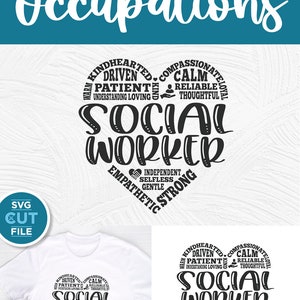 Socialarbetare svg, socialt arbete svg, tunnelbanekonst svg, socialarbetare presentidé, ordkonst, ordmolnshjärta, socialarbetare present, svg dxf png bild 10
