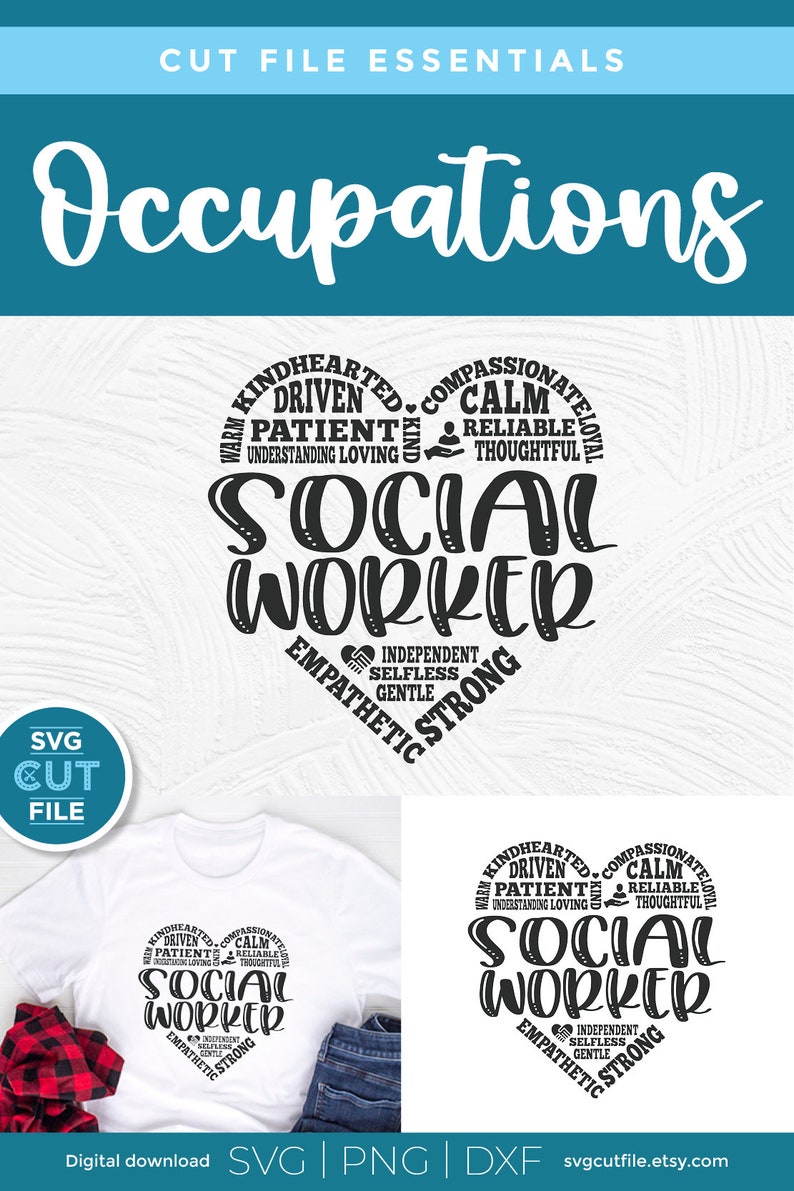 Socialarbetare svg, socialt arbete svg, tunnelbanekonst svg, socialarbetare presentidé, ordkonst, ordmolnshjärta, socialarbetare present, svg dxf png bild 10
