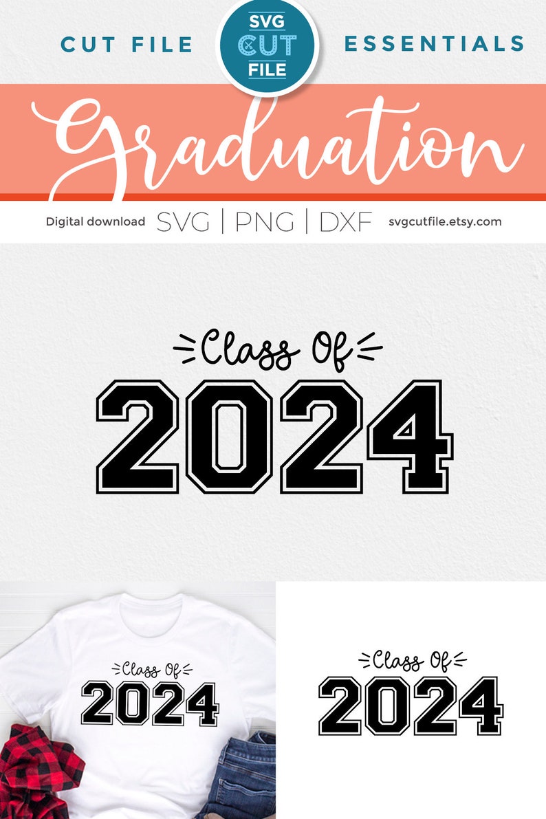 Class of 2024 Svg Cute 2024 Grad Svg 2024 Graduation Svg Etsy