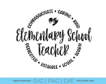 Grundschullehrer svg, Lehreraneignung svg, Wortkunst, Schulwoche, Grundschultag, unisex, Grundschule svg, zurück zur Schule