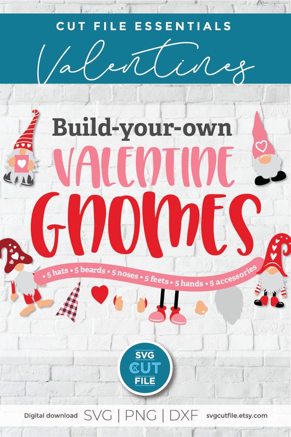 Download Valentine Gnome Svg Gnome Kit Svg Valentine Gnomes Svg Etsy