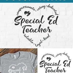 Special ed svg, teacher appreciation, special education svg, teacher svg, back to school, svg dxf png, sped teacher svg, sped svg, gift idea image 8