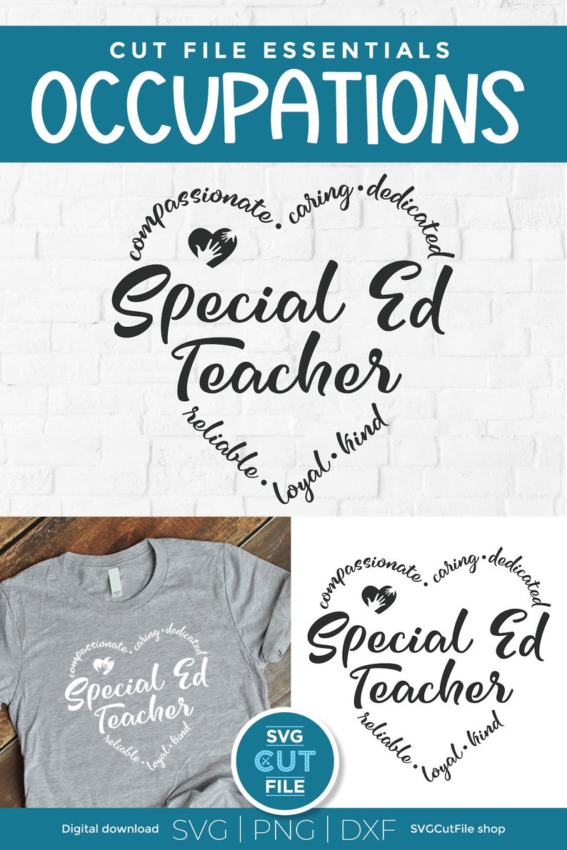 Special ed svg, teacher appreciation, special education svg, teacher svg, back to school, svg dxf png, sped teacher svg, sped svg, gift idea image 8