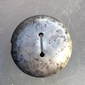 Antique Sterling Silver Round Keyhole Escutcheon 925 Aged Metal Lock Plate, Late 1800s Hardware, Collectible  Gift for Him or Her Birthday
