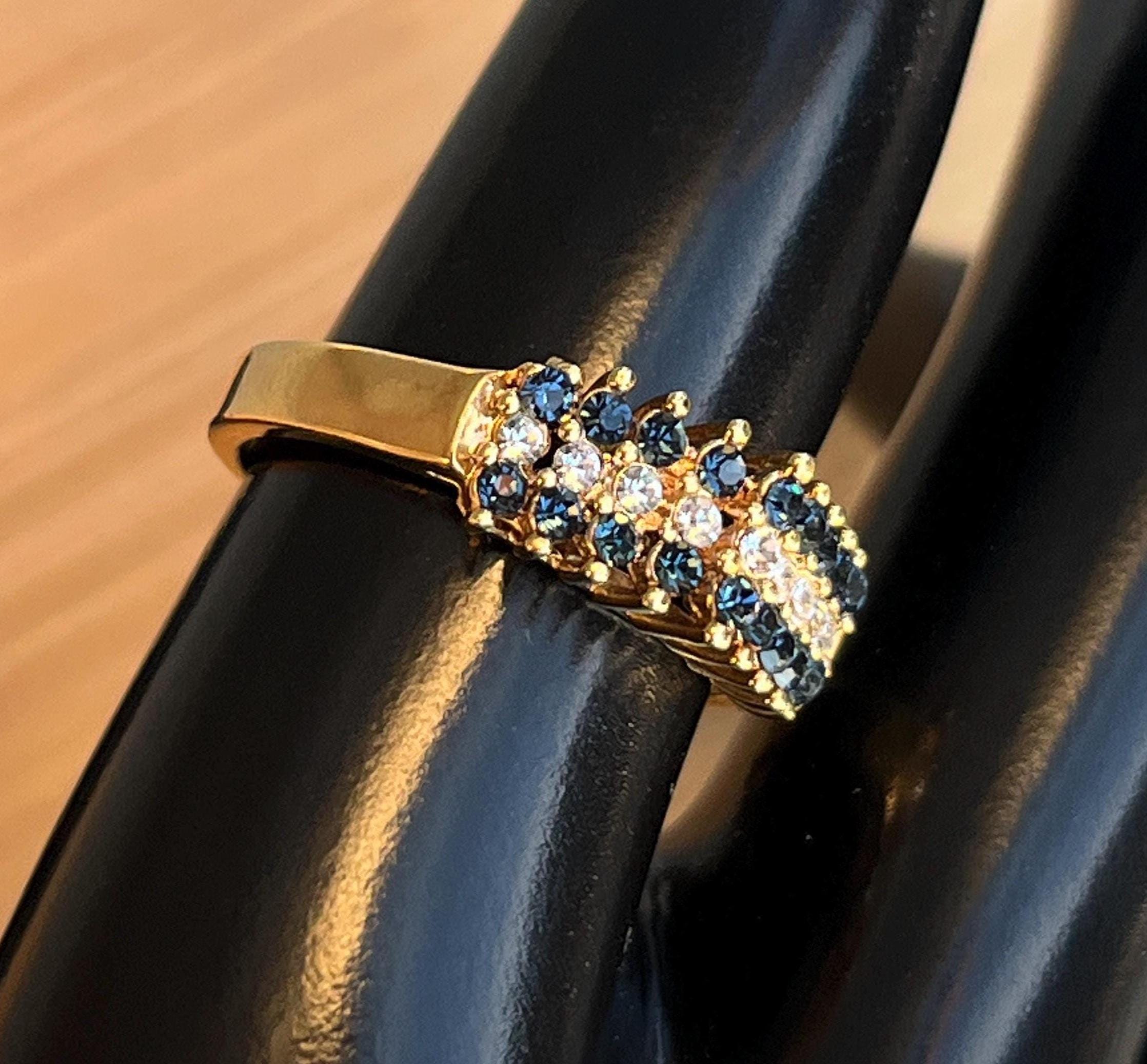 1980's Cluster Diamond Rings - Etsy