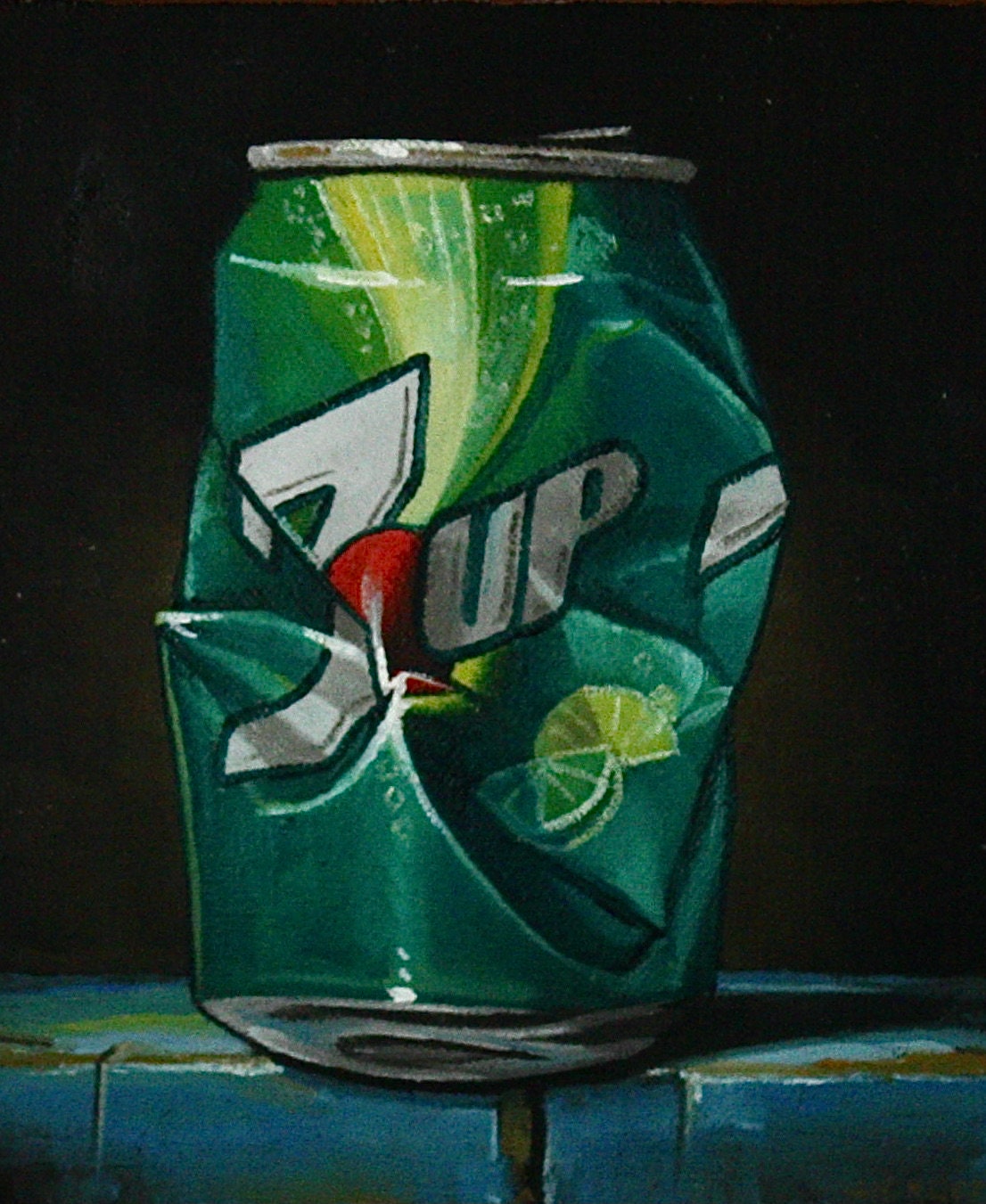7UP Can Oil Painting. Etsy
