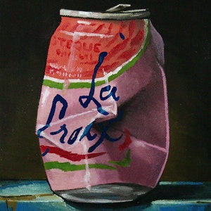 La Croix can oil painting.