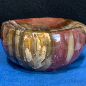 Arizona Petrified Wood Carved Bowl