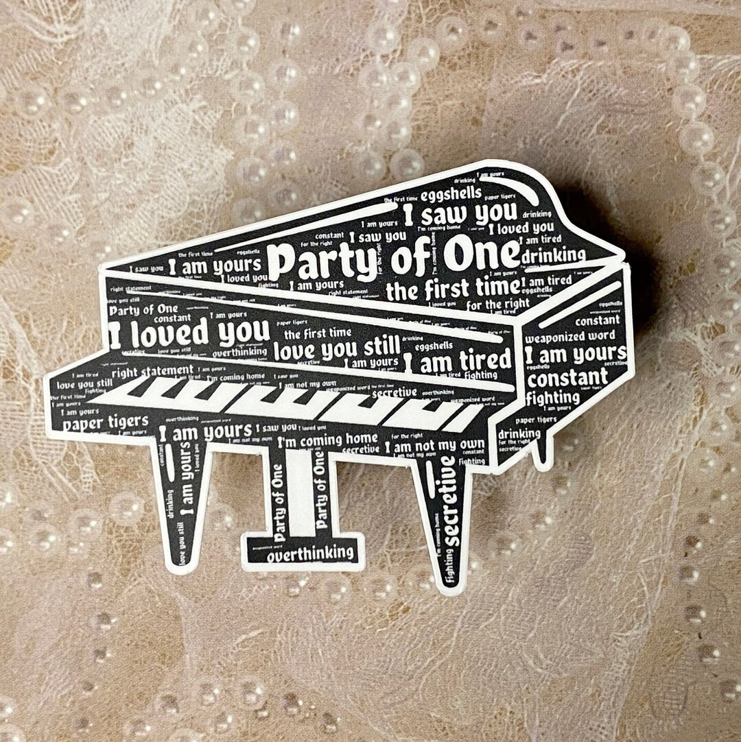 Brandi Carlile Sticker Party of One Piano Sticker With Etsy
