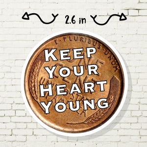 Musical Sticker Wheat Penny, with Brandi Carlile Song Keep Your Heart Young.