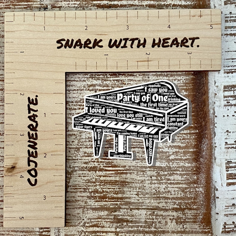 Brandi Carlile Sticker Party of One Piano Sticker With Etsy