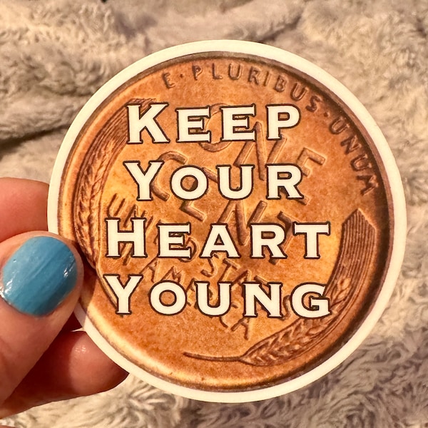 Musical Sticker Wheat Penny, with Brandi Carlile Song Keep Your Heart Young.