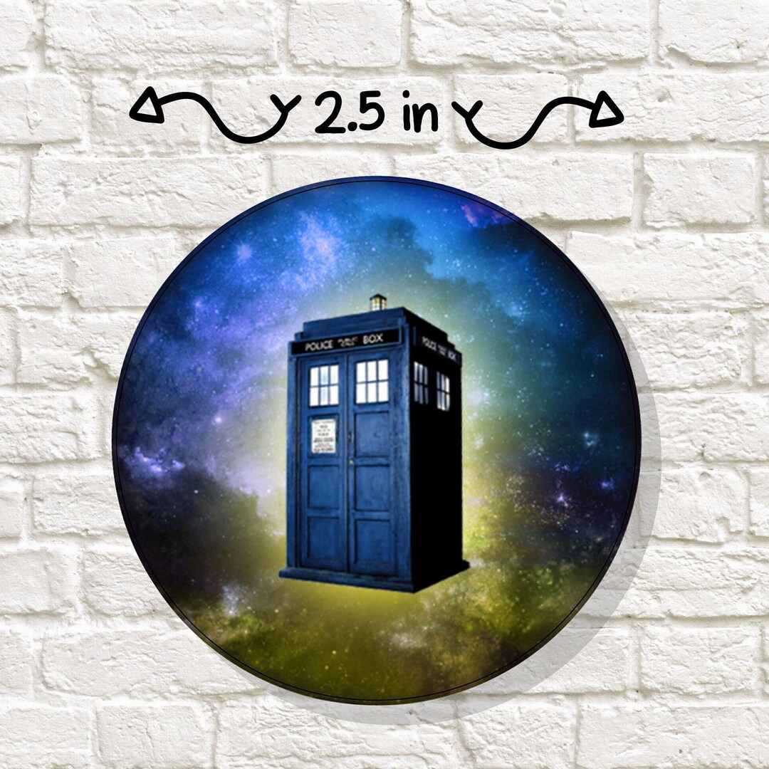 TARDIS Galaxy Sticker | Doctor Who Time Machine Vinyl Decal for Sci-fi ...