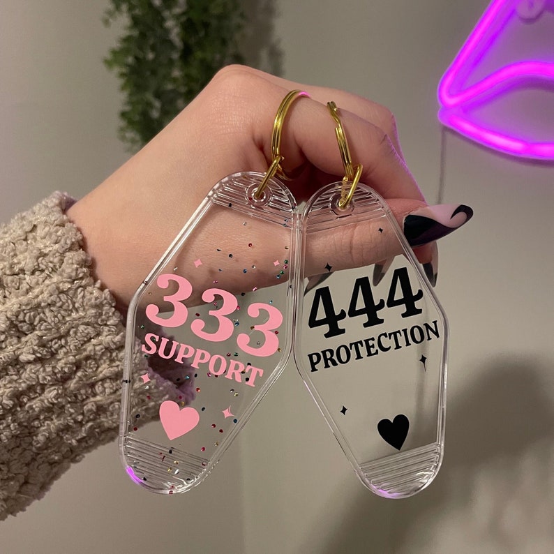 Angel Number Motel Keychain - Ravenstone