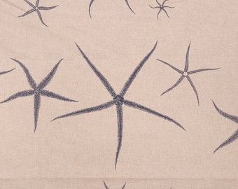 Sea Star.Danish Starfish Indigo and Natural.Pillowcovers.Slipcovers.Toss Pillows.Throw pillows.Accents