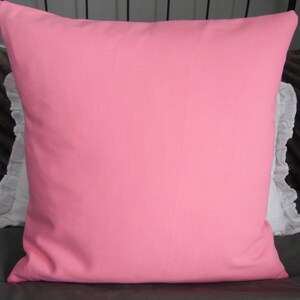 Bubblegum & Light Pink.Solids.Spring Farmhouse Spring Throw Pillow
