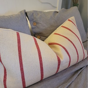 Heavy Weight Stof France Holiday woven stripe.Christmas.Toss Pillows.Lumbar Pillows.Slipcovers.Throw pillows.