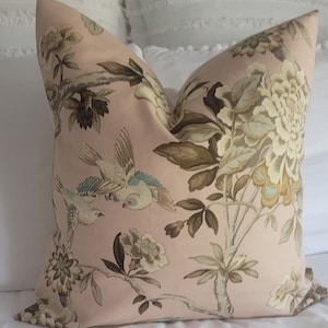 2 Color Opptions.waverly Mudan Teaberry / Blush. Pillowcovers