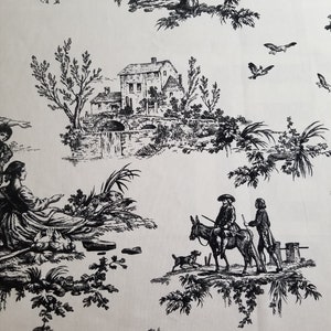TOILE Schwarz auf Elfenbein.Kissenbezüge.Kissenbezüge.Kissenbezüge.Kissenbezug