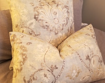 2 Color Options: Covington Linen .Spring Decor.Summer Decor.Accent Pillows.Slipcovers.Toss Pillows.Throw Pillows.Pillow Covers