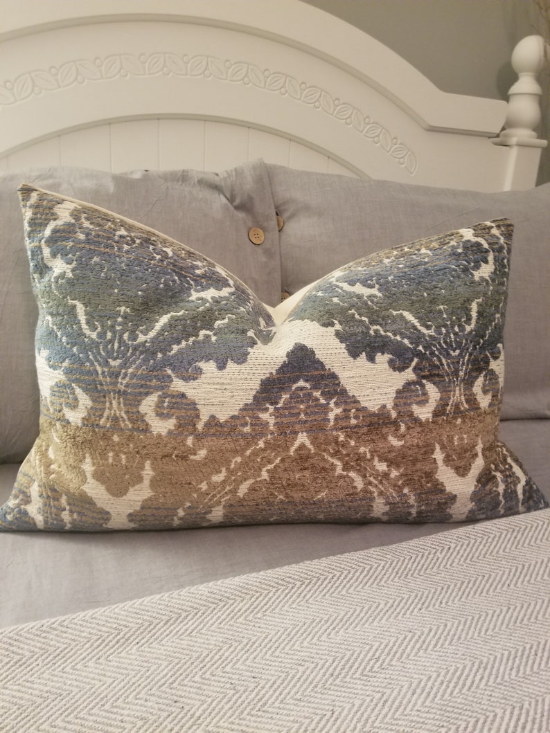 Chenille. Blue Sandstone..Pillowcovers Tiffany blue pillows, Throw pillows