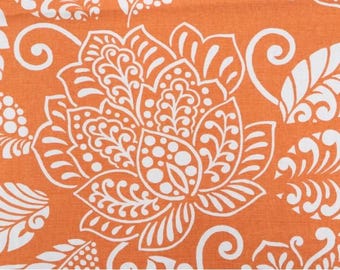 Thibaut Pillow Covers. Orange and white Fall Pillowcase. Slipcovers.