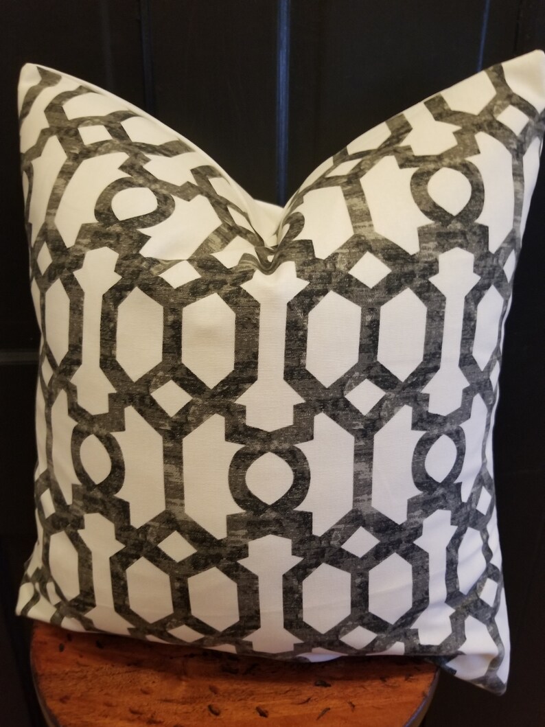 Black.grey.cream.pillowcovers.slipcovers.toss Pillows.throw Etsy