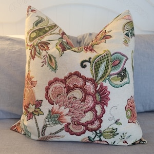 Kaufmann soil and stain repellent floral pillowcovers.Slipcovers.Toss Pillows.Accents.throw pillows.Pillowcase