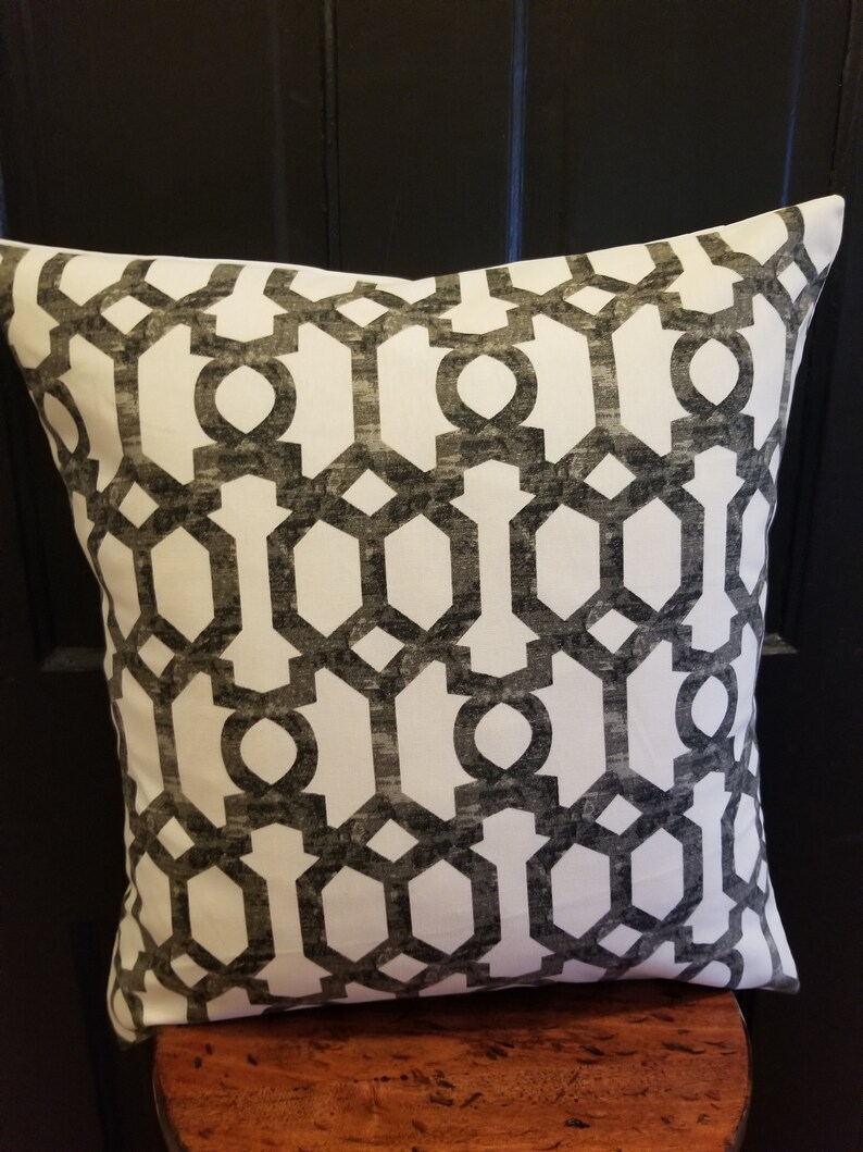 Black.grey.cream.pillowcovers.slipcovers.toss Pillows.throw Etsy