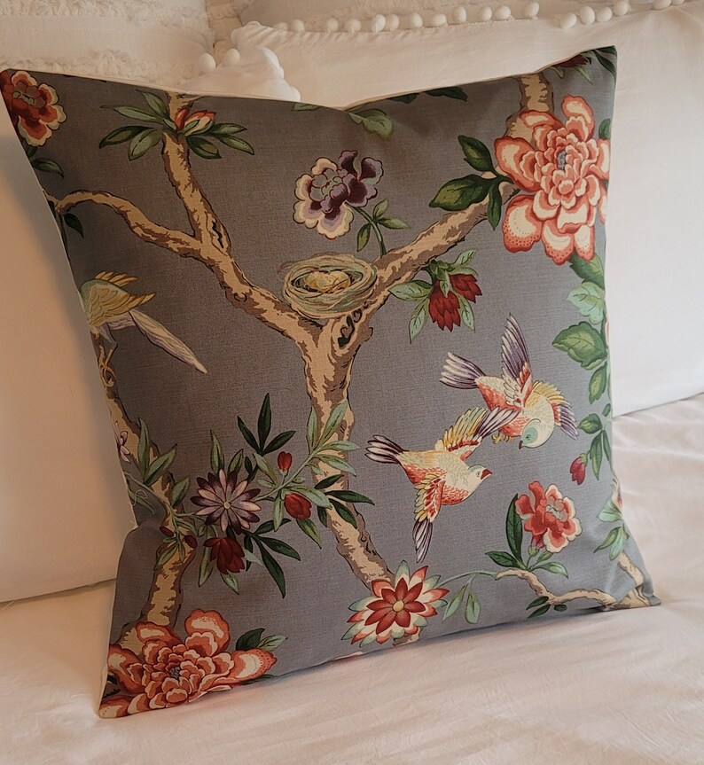 2 Color Opptions.waverly Mudan Teaberry / Blush. Pillowcovers. - Etsy