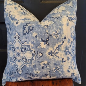 2 Color Options:Covington Benbrook/Blues.Pillowcovers.Slipcovers.Toss PIllows.Throw Pillows.Accent Pillows.