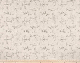 NUEVO. Volante vintage. Gris/gris natural. Aviones. Fundas de almohada. Fundas. Cojines. Cojines decorativos. Tráfico aéreo. Militar. Piloto.