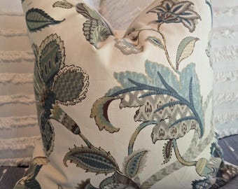Finders Keepers French Blue 10oz Cotton Duck Pillow covers. Slipcovers. Pillowcase.