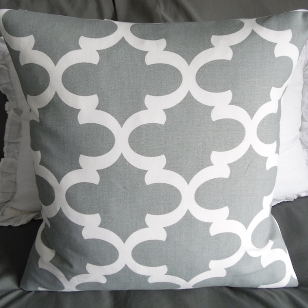 Cool Grey Pillow Cover.Slip Cover.Toss Pillow.Nursery Decor.Glam Decor.Grey and White Pillow.Home Decor Pillow.Accent Pillow Cover.Farmhouse